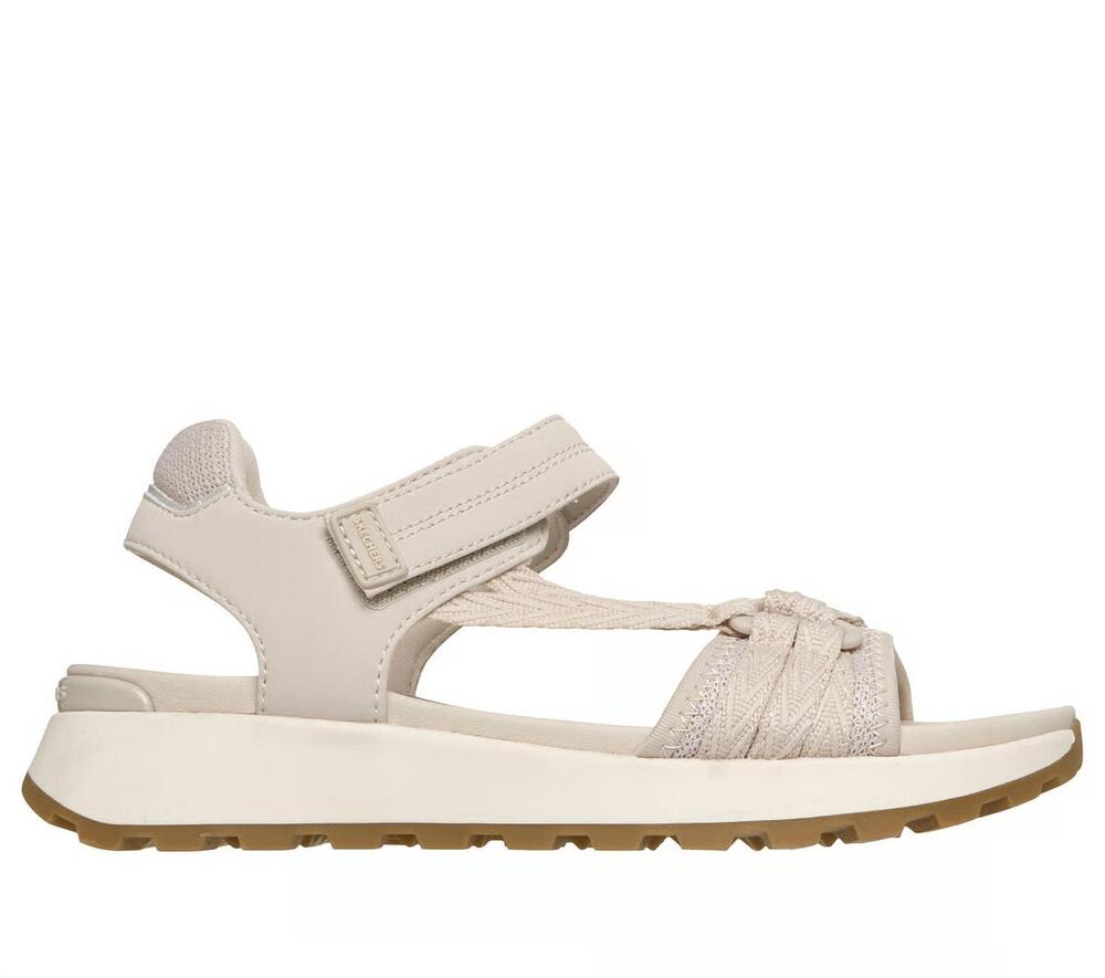 NEW SKECHERS women's castle sandal in off white